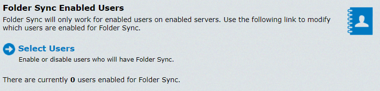 Folder Sync Enabled Users