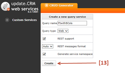 Queryservice Service Generator